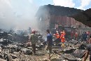Kebakaran Rumah Bedeng yang Ditinggal Mudik Penghuninya habis dilalap Sijago Merah
