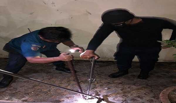 Penemuan Ular di Jalan Tukad Banyuning