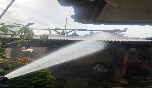 Kebakaran Warung di Jalan Cekomaria 