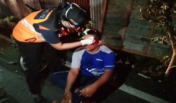 Kecelakaan Lalu Lintas di Jalan Tunjung Sari Padangsambian Kaja
